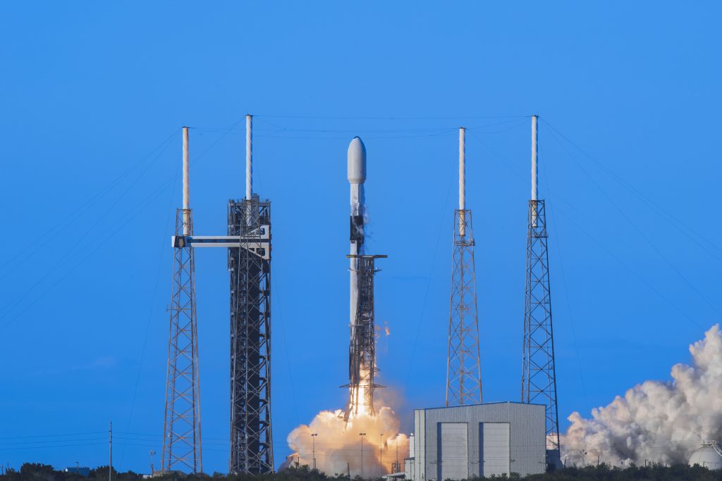 The Missile Defense Agency (MDA) and Space Development Agency (SDA) confirmed the successful launch of six satellites to low-Earth orbit at 5:30 p.m. ET from Space Launch Complex 40 at Cape Canaveral Space by SpaceX's Falcon 9 rocket. (Photo: Courtesy of MDA)